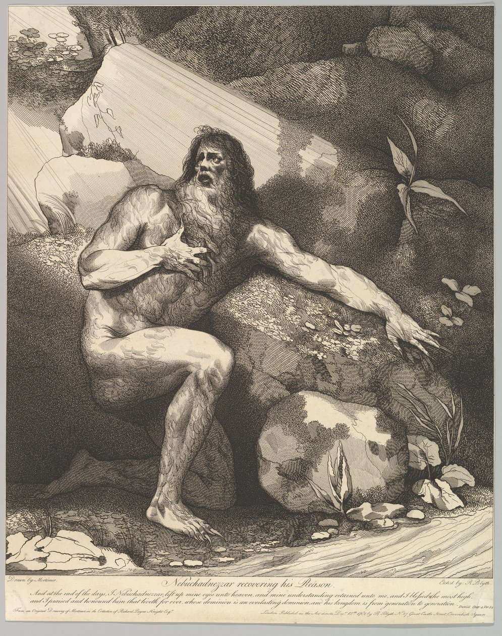 Nebukadnezar Aklını Kurtarıyor, 20 Ekim 1782. by Robert Blyth
