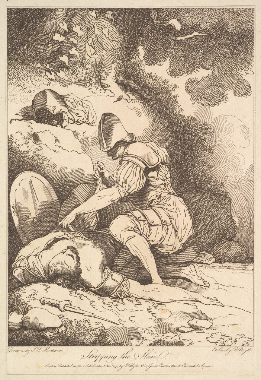 Öldürülenleri Soymak, 15 Kasım 1779. by Robert Blyth