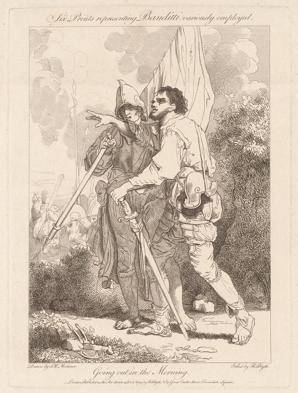 Sabah Dışarı Çıkmak by Robert Blyth, after John Hamilton Mortimer