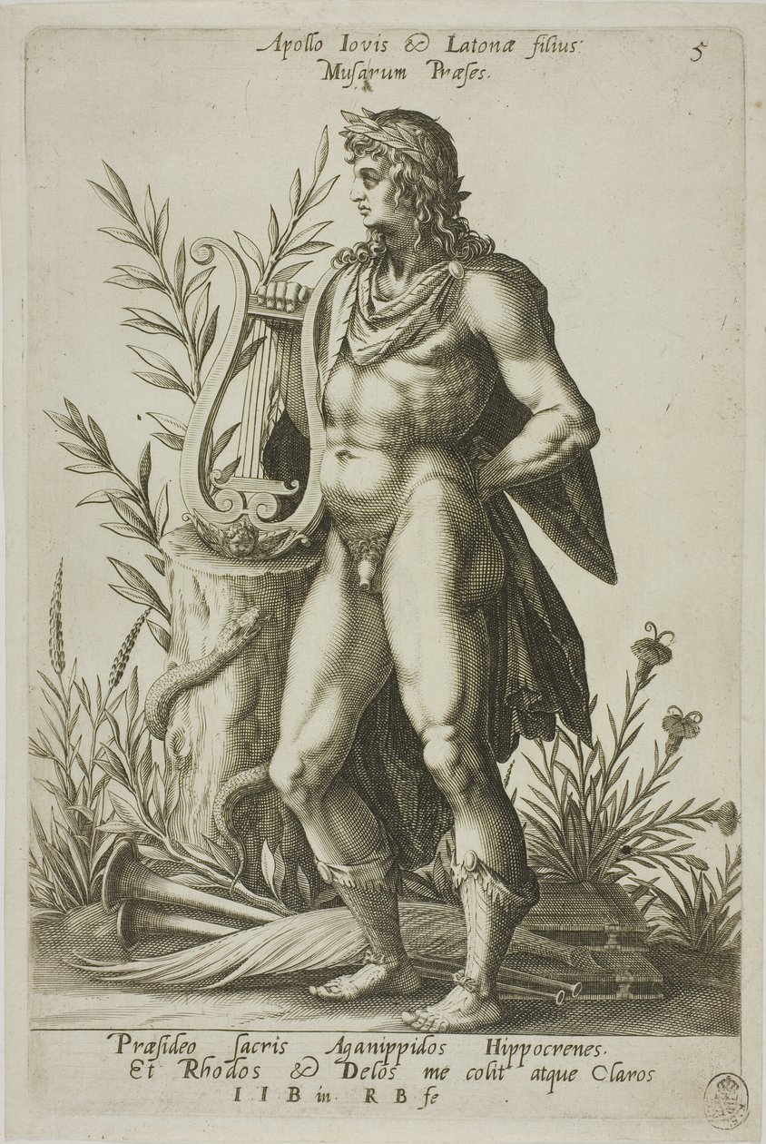 Apollo, Parnassus Biceps'ten plaka 5 by Robert Boissard