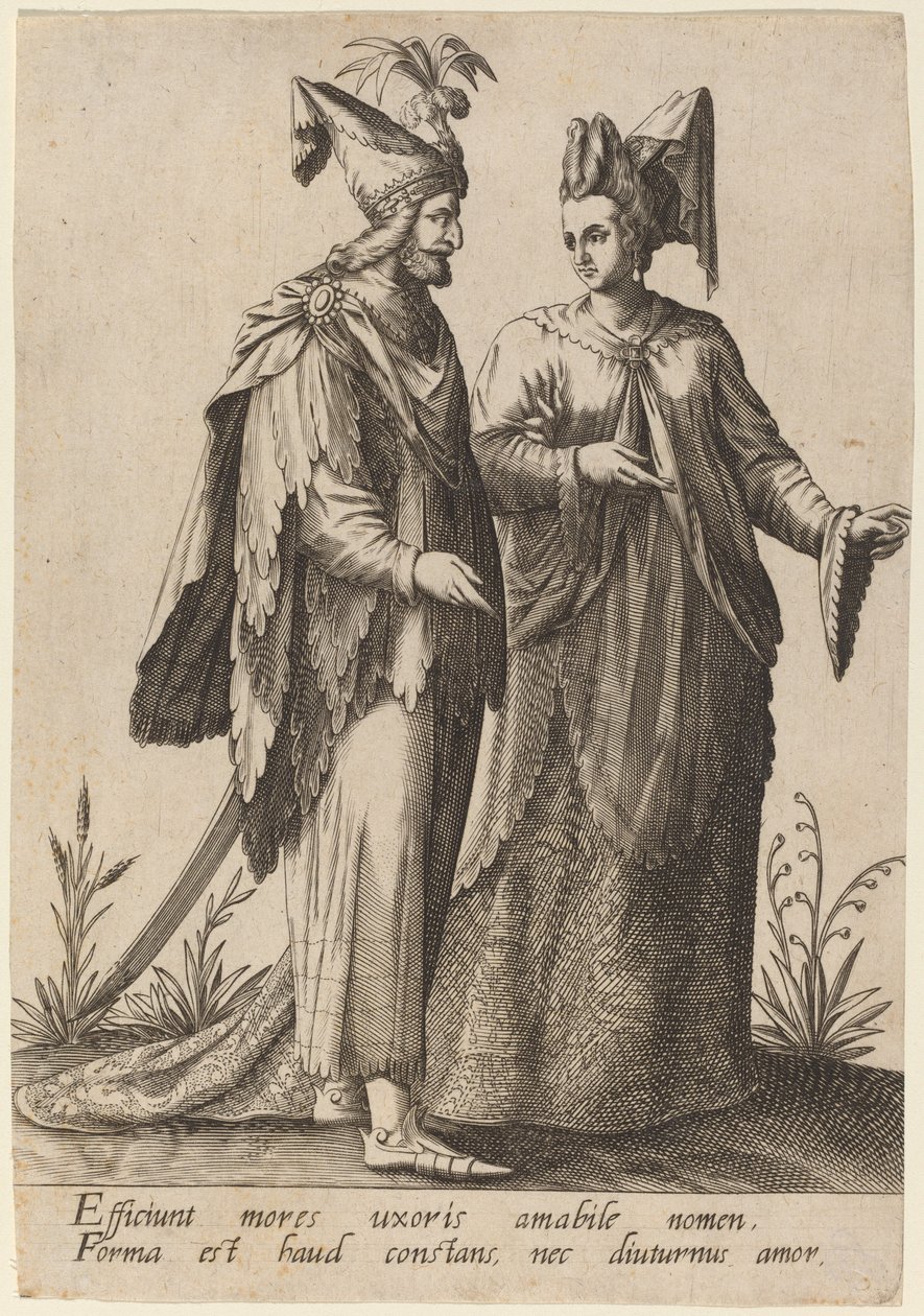 Karısının davranışı... by Robert Boissard after Jean Jacques Boissard
