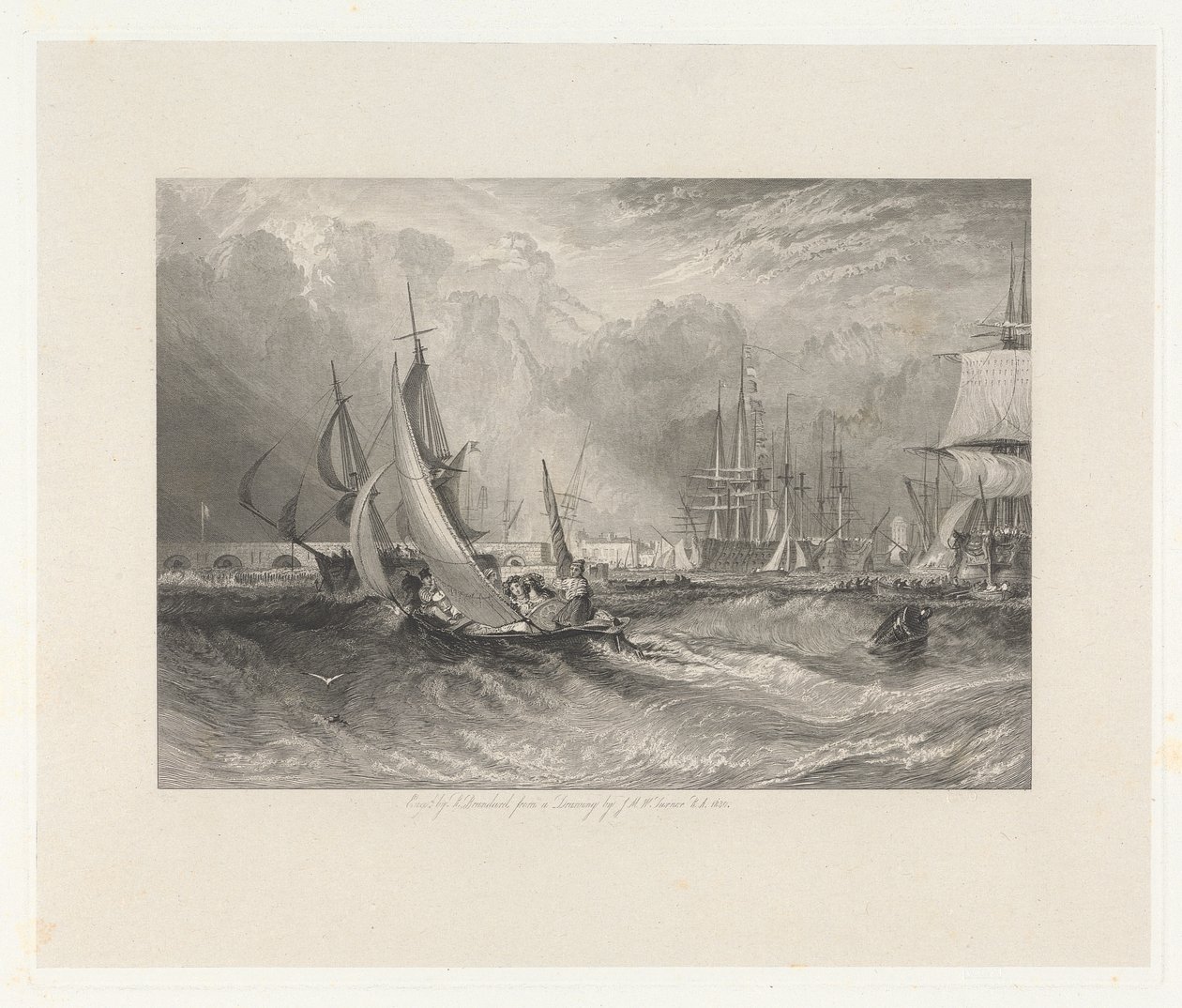 Gasport, Portsmouth Limanı'na giriş by Robert Brandard