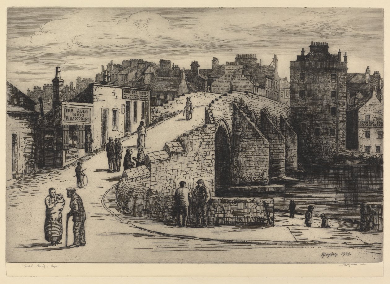 Auld Brig, Ayr by Robert Bryden
