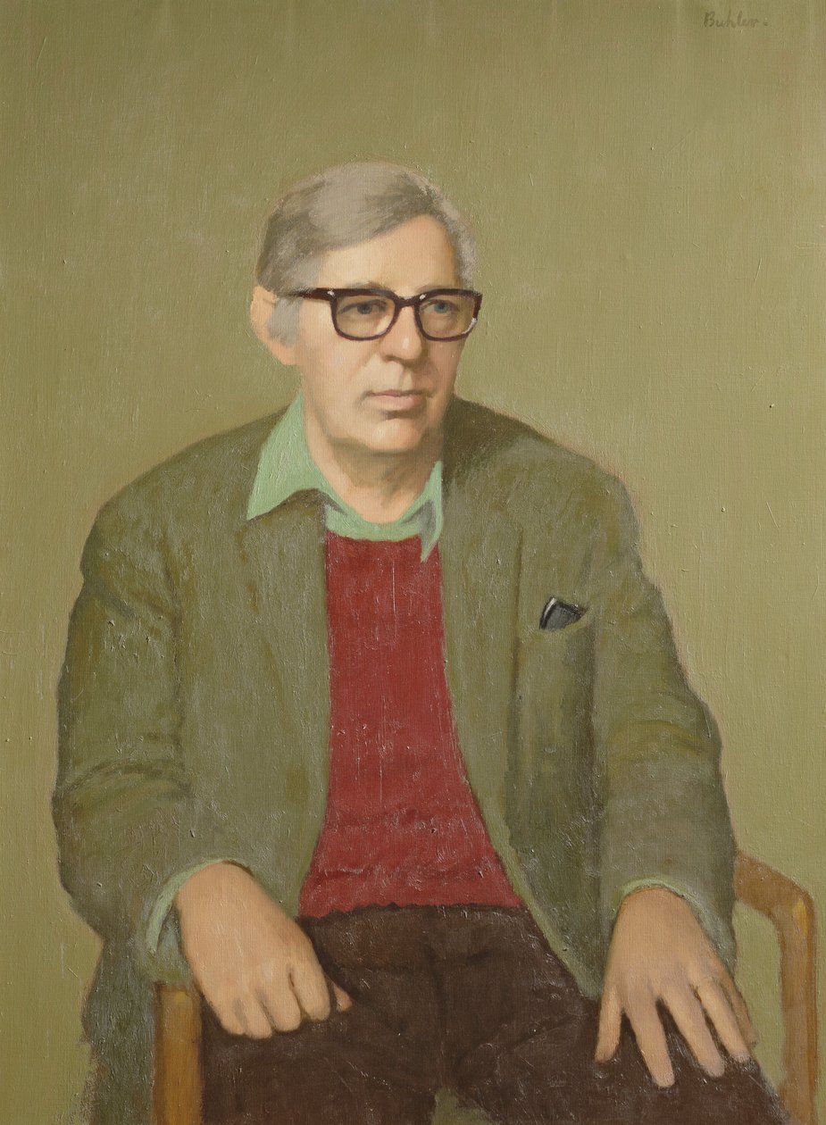 Laurie Lee (1914-97) 1970'ler dolayları (tuval üzerine yağlıboya) by Robert Buhler