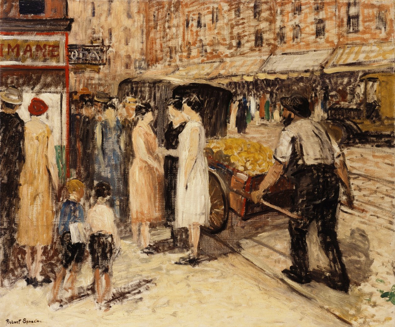 Aşağı Doğu Yakası, 1930 dolayları (tuval üzerine yağlı boya) by Robert C. Spencer