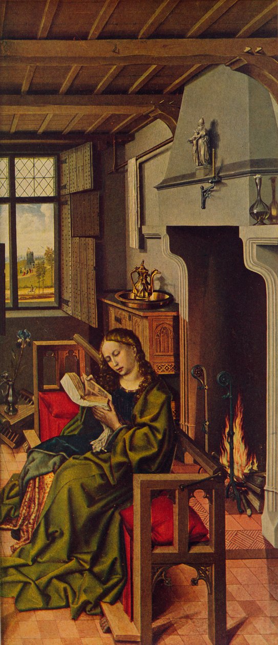 Altarpiece Kanadı Santa Barbara, 1438, c1934 by Robert Campin