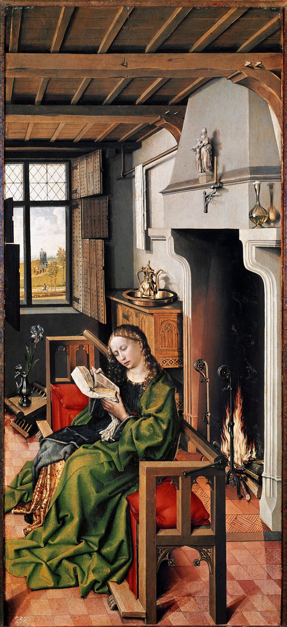 Kutsal Sakal (ahşap üzerine yağ by Robert Campin