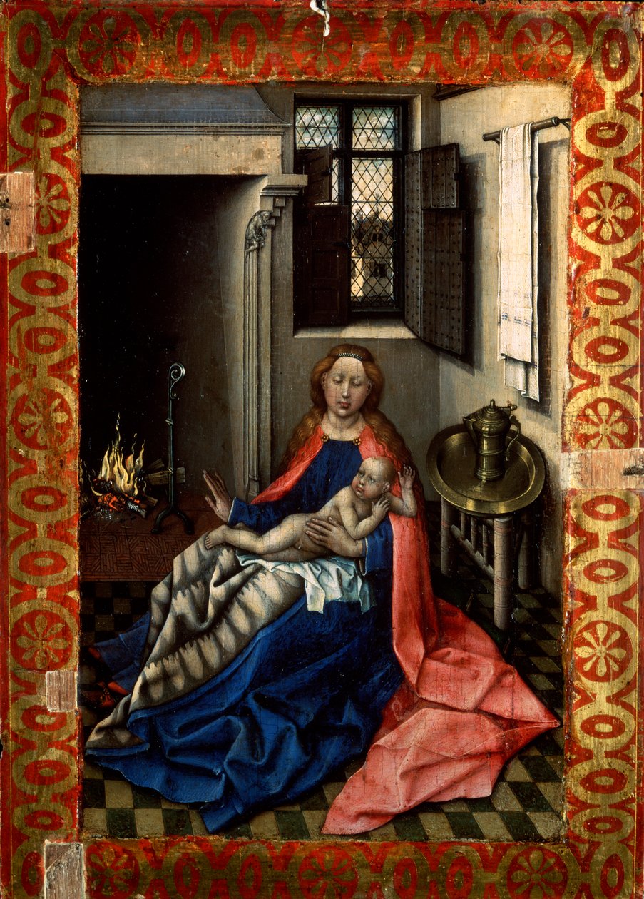 Şöminenin Önünde Madonna ve Çocuk, 1430