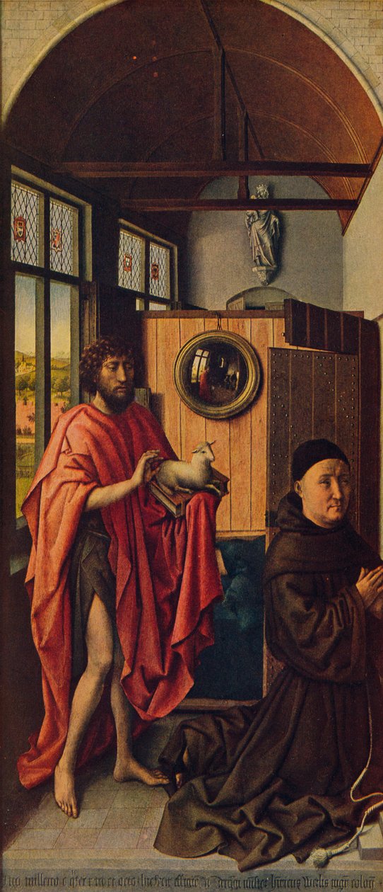 Vaftizci Yahya ve Fransisken ustası Werl Henry, 1438, c1934 by Robert Campin