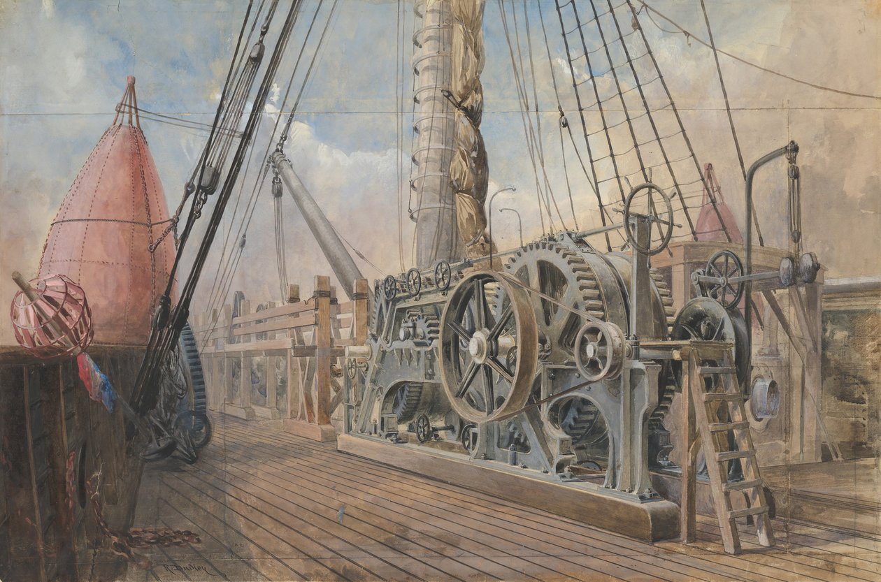 Büyük Doğu Güvertesi, Kablo Yalı, vb., 1866, 1865-66. by Robert Charles Dudley