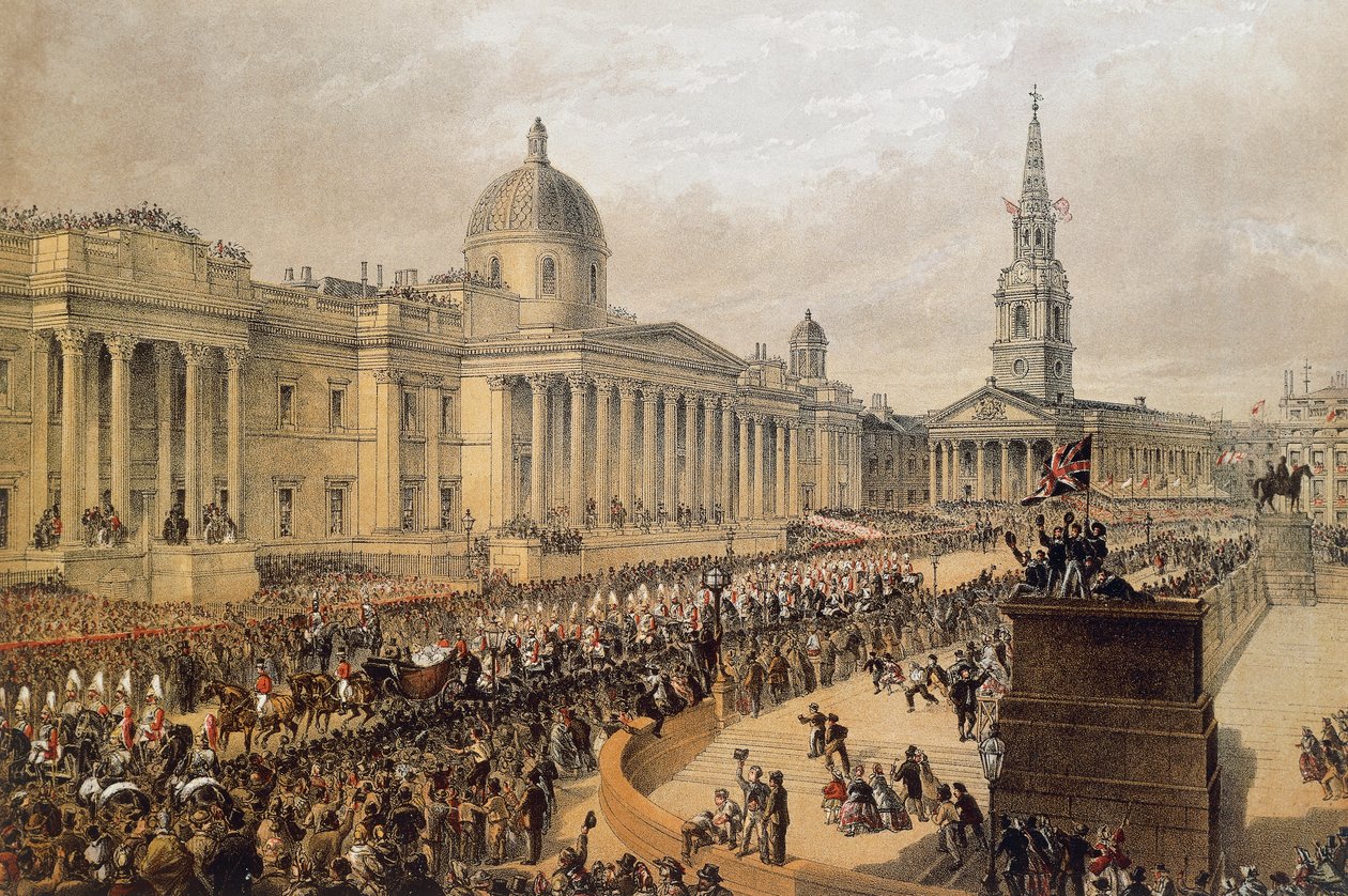 Edward VII ve Danimarka'nın düğün alayı Prenses Alexandra, Londra by Robert Charles Dudley