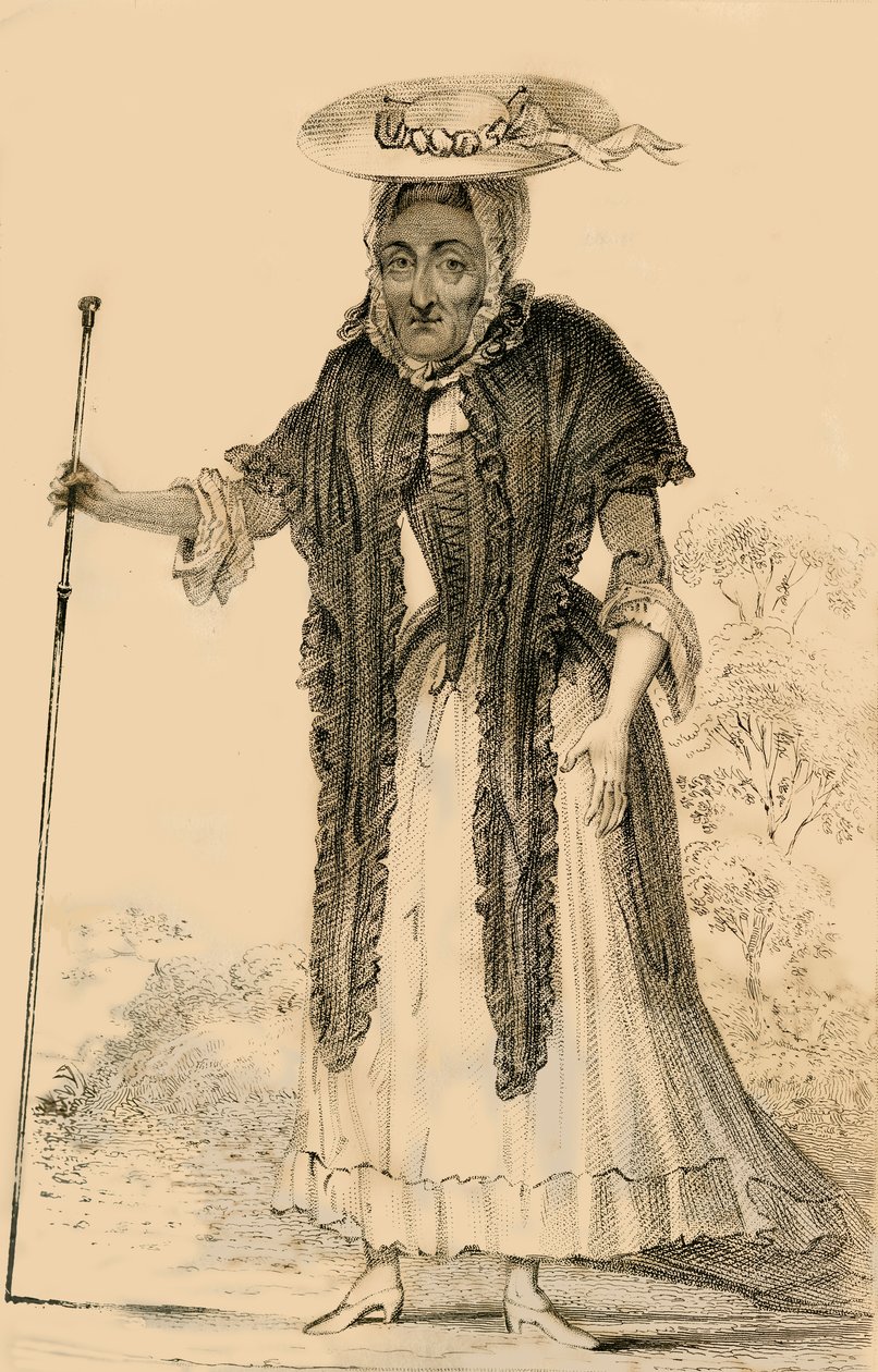 Jane Lewson, Yaşı ve özellikleriyle dikkat çeken, 1821. by Robert Cooper