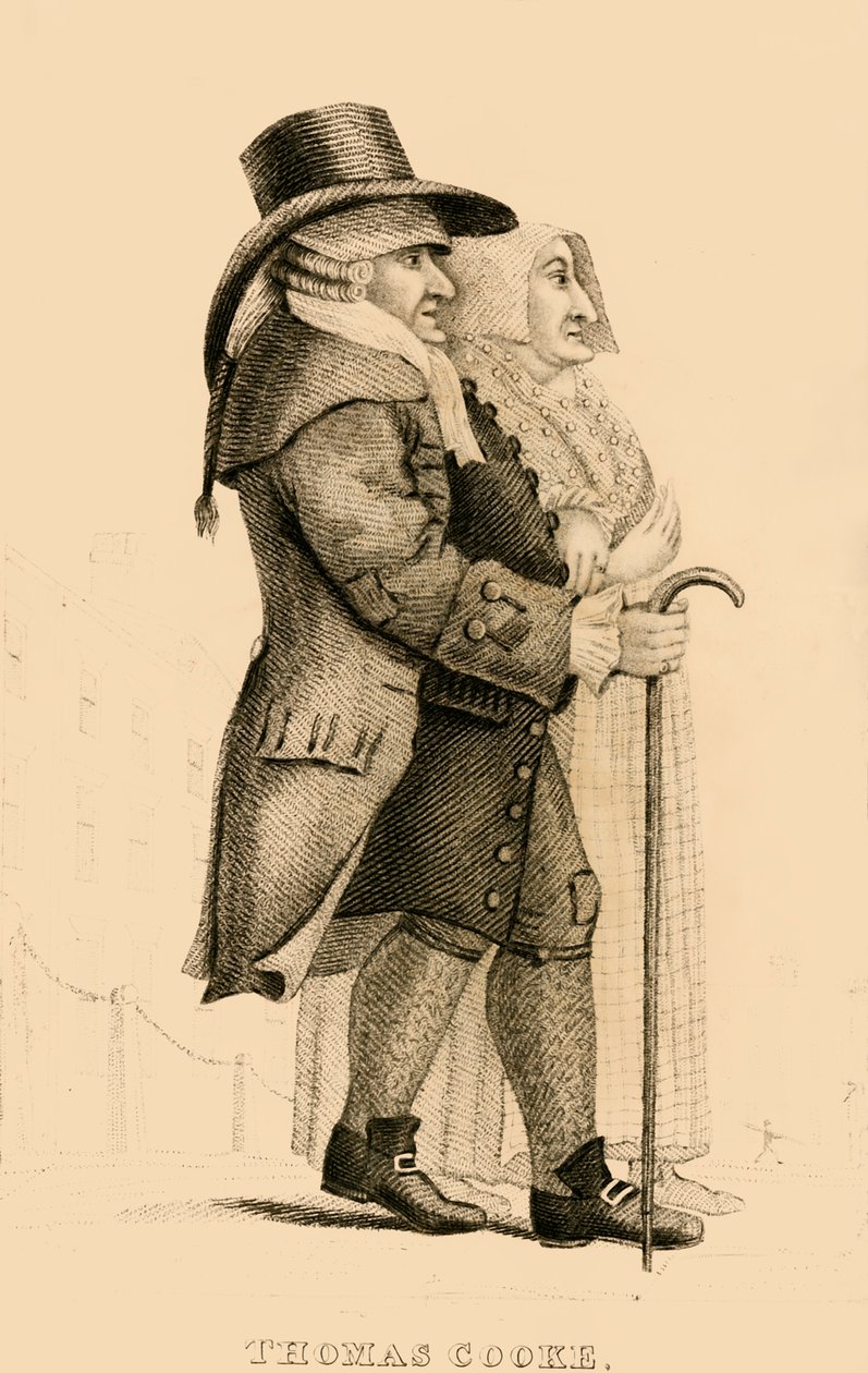 Thomas Cooke, kötü şöhretli Islington Miser, 1822. by Robert Cooper
