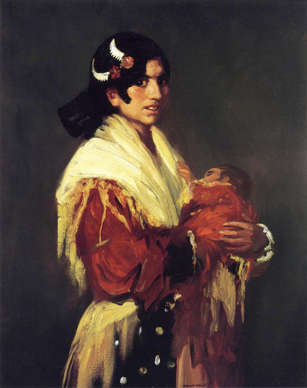 Çingene ve Bebeği, 1906 by Robert Cozad Henri