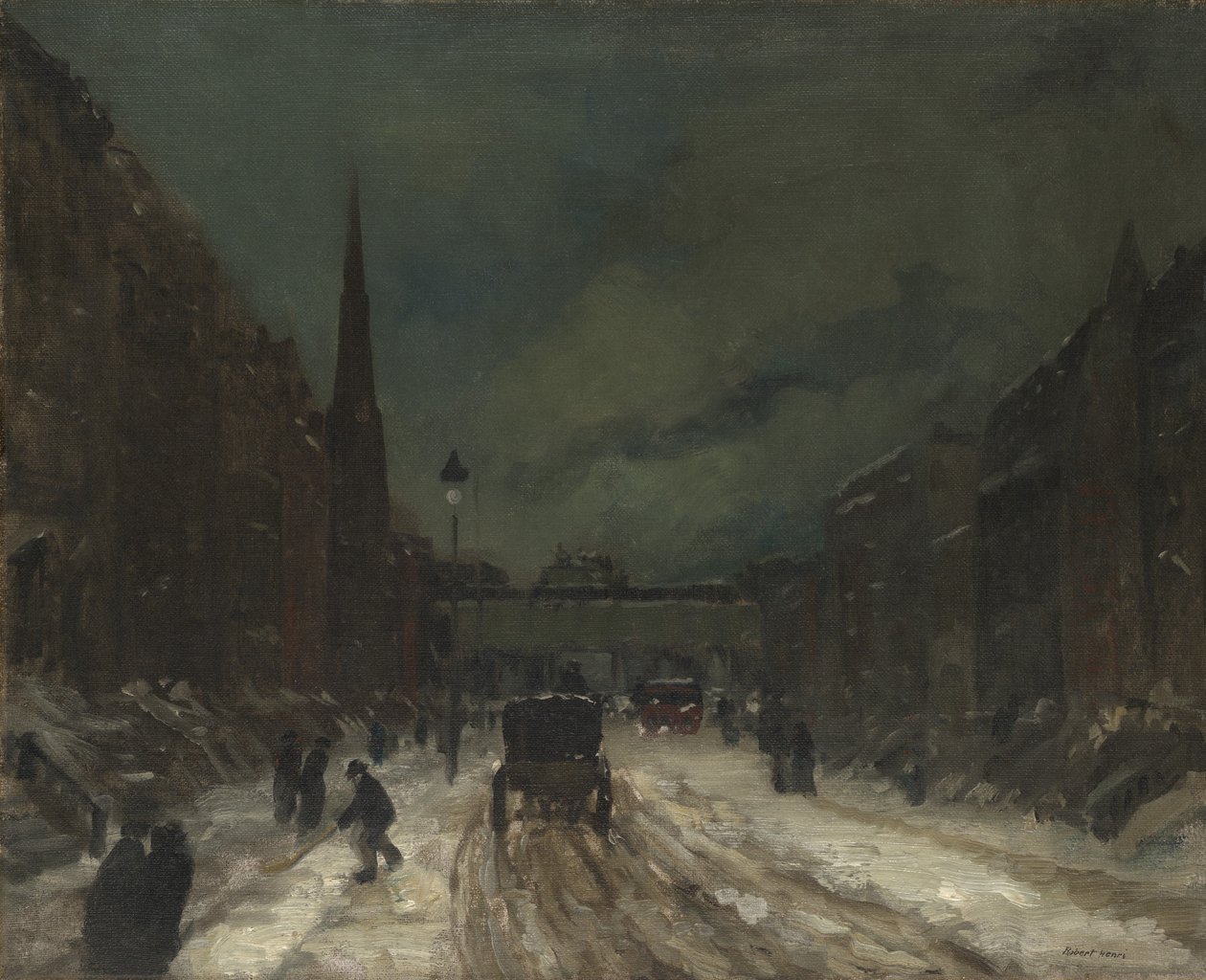 Karlı Sokak Manzarası (57th Street, NYC.), 1902 by Robert Cozad Henri