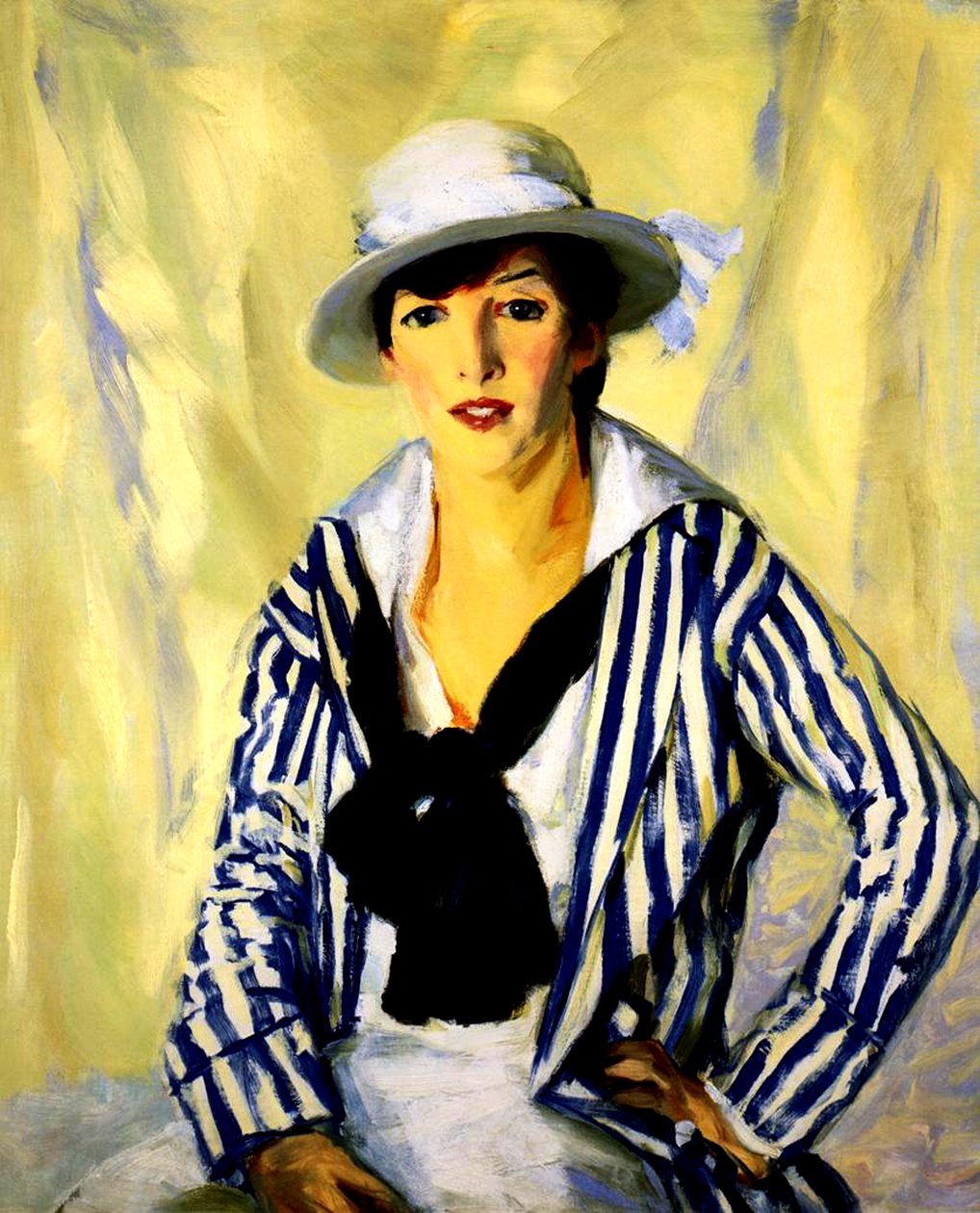 Mavi Çizgili Yaşam, 1914 by Robert Cozad Henri