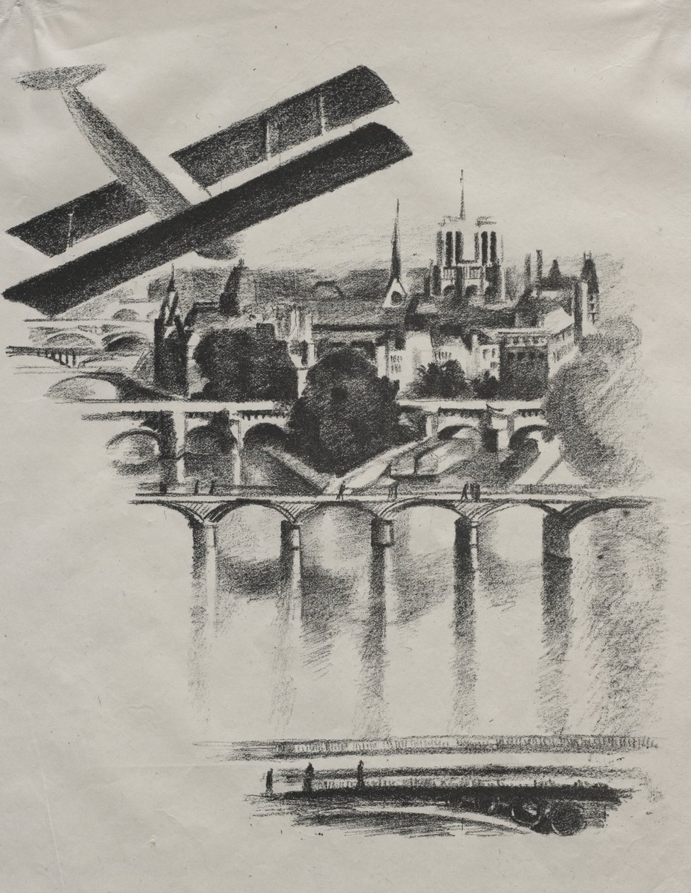 Allo Paris: Paris Köprüleri ve Notre-Dame by Robert Delaunay