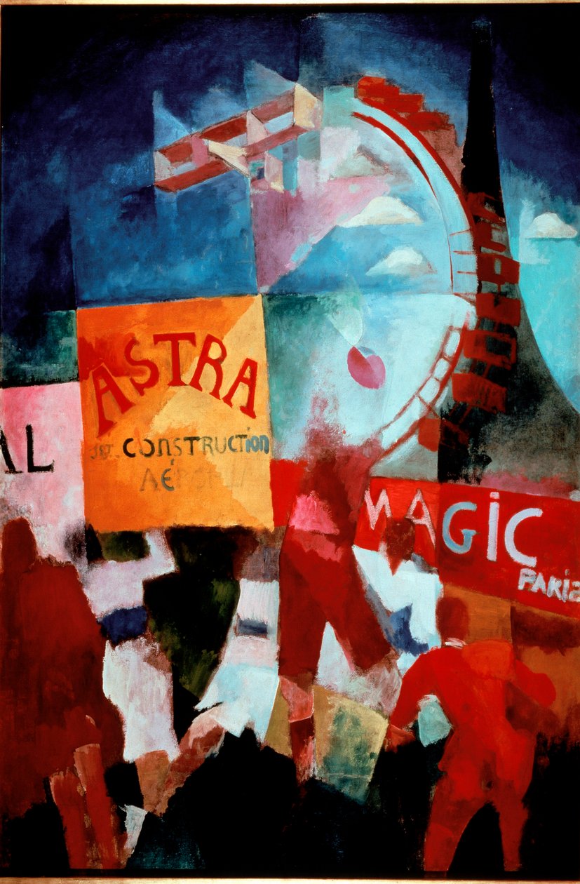 Cardiff Ekibi 1912-1913 (tuval üzerine yağlı boya) by Robert Delaunay