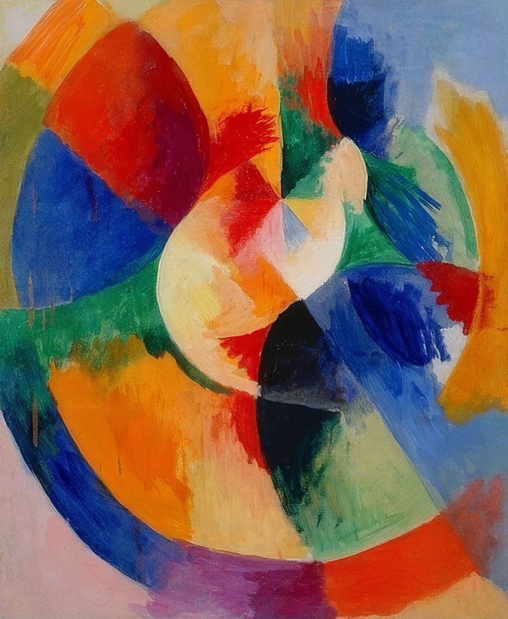 Kreisformen, Sonne (Dairesel şekiller, güneş). 1912/13 by Robert Delaunay