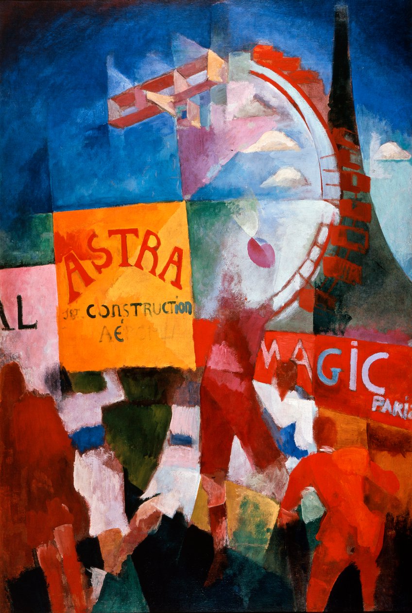 LEquipe de Cardiff, Cardiff Ekibi, 1913. by Robert Delaunay