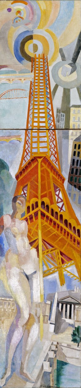 Paris Şehri, Kadın ve Eyfel Kulesi, 1925. by Robert Delaunay