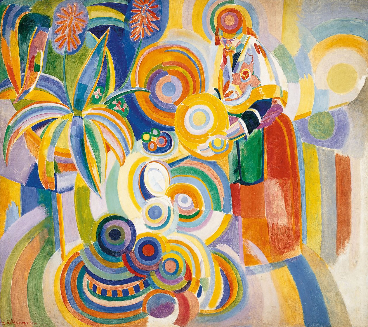 Portekizli Kadın, 1916 by Robert Delaunay