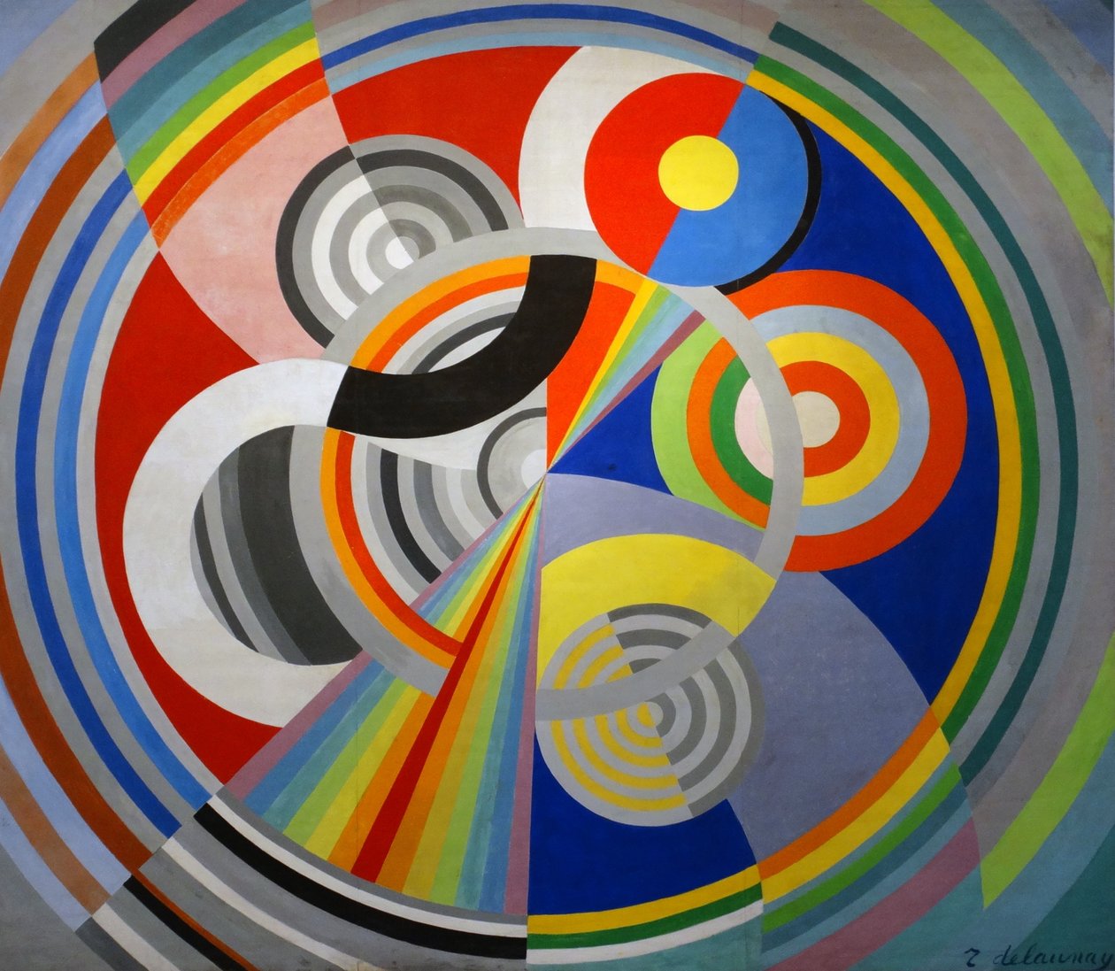 Ritim No 1, Salon des Tuileries için dekorasyon by Robert Delaunay