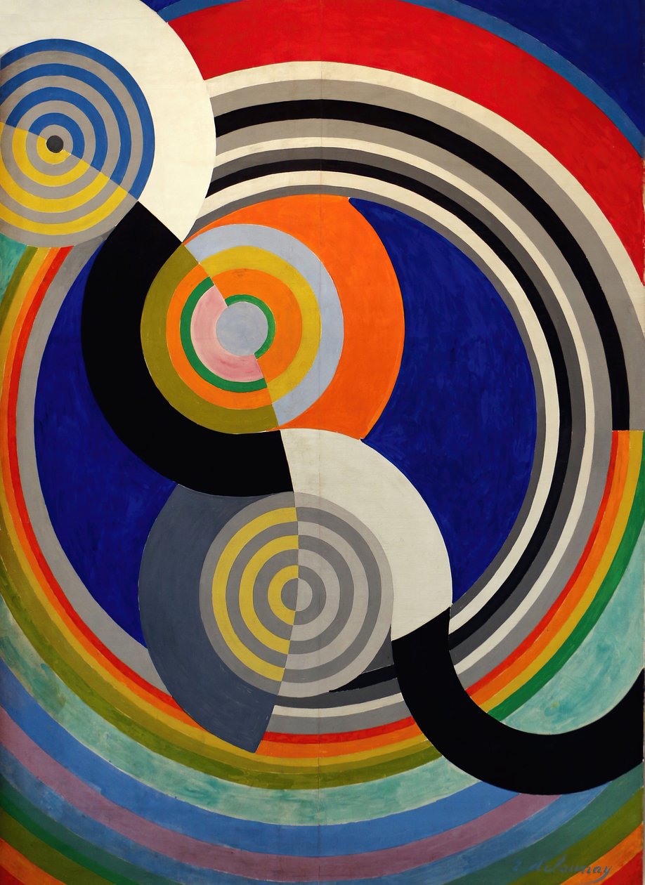 Ritim n°2, Tuileries Salonu için dekorasyon, 1938. by Robert Delaunay