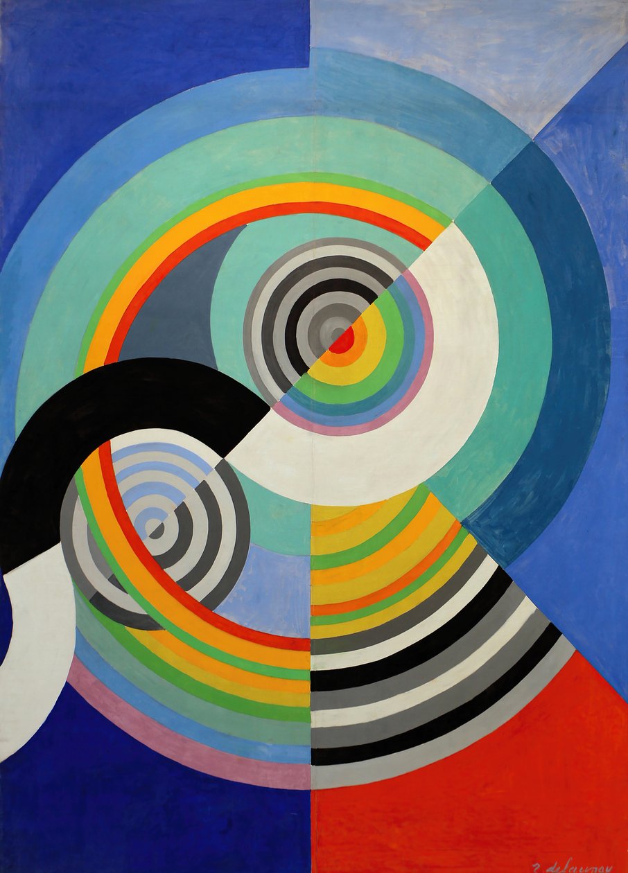 Ritim n°3, Tuileries Salonu için dekorasyon, 1938. by Robert Delaunay