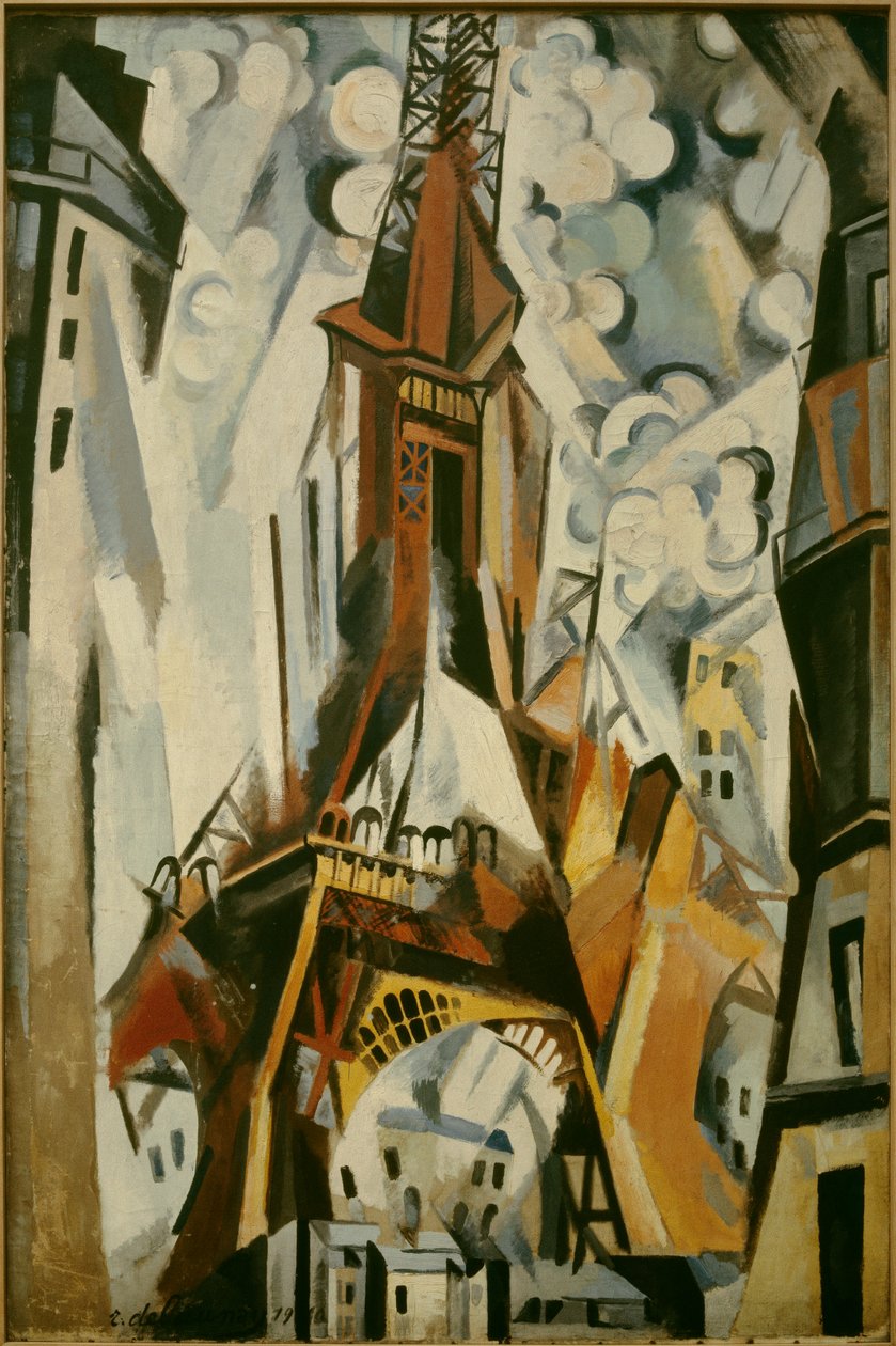 Robert Delaunay (1885-1941) 1910 tarafından Eyfel Kulesi Tablosu. by Robert Delaunay