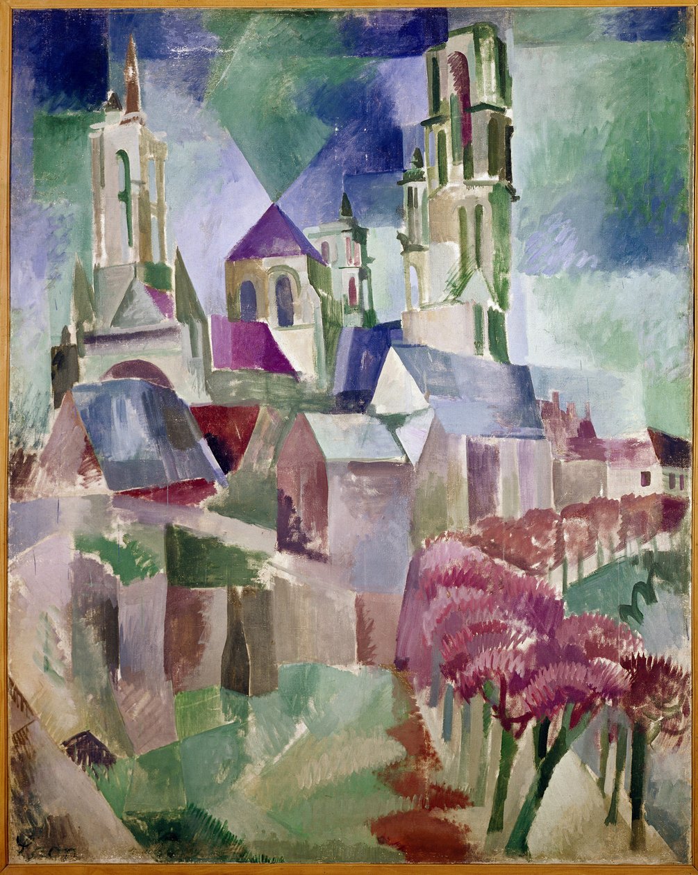 Laon Kuleleri (tuval üzerine yağlı boya by Robert Delaunay