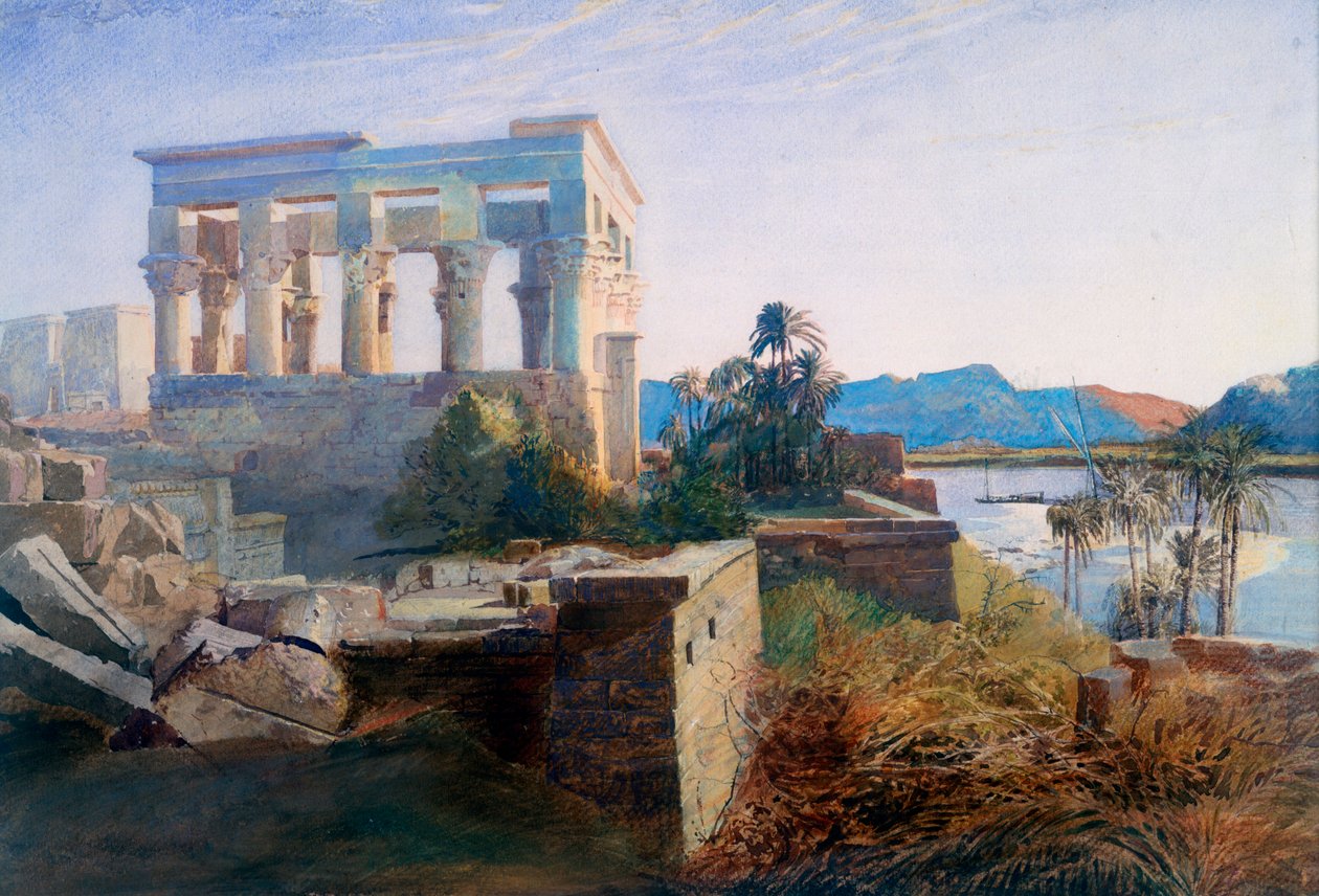 Philae, Mısır, 19. yüzyıl by Robert Dighton