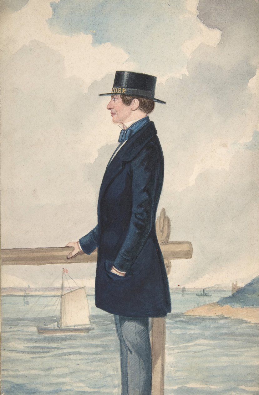 Bir Yatçı, 1806-65. by Robert Dighton the Younger