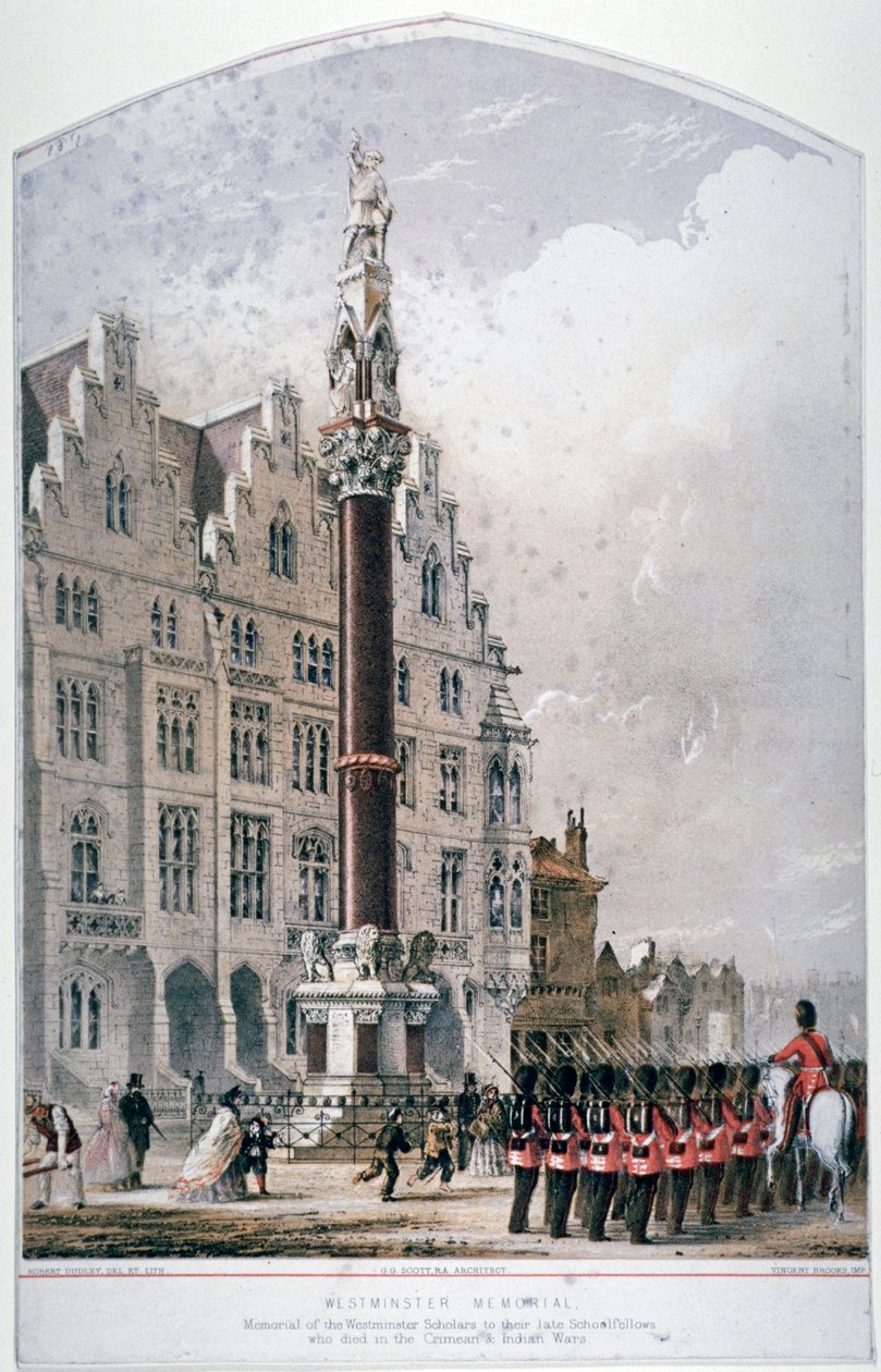 Broad Sanctuary, Westminster, Londra, c1865 by Robert Dudley