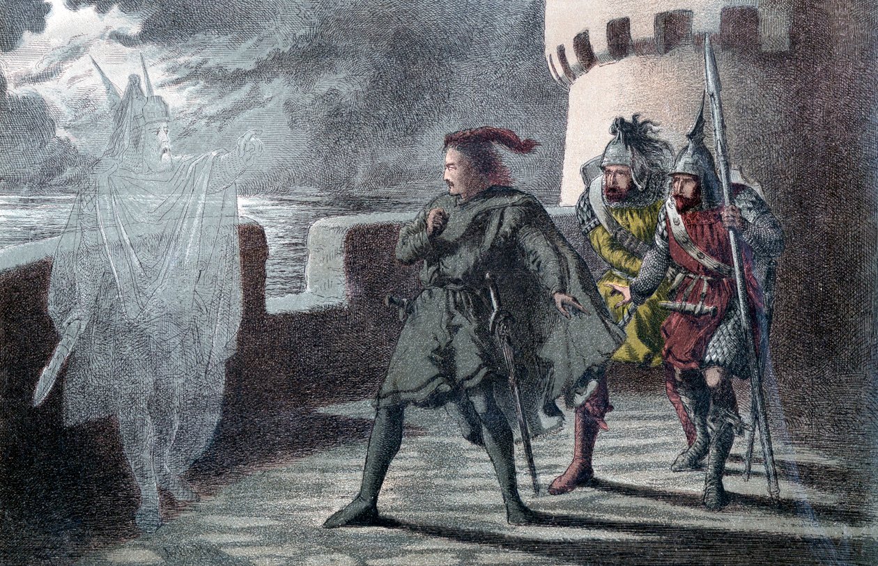 Hamlet, babasının hayaletini Elsinore Kalesi