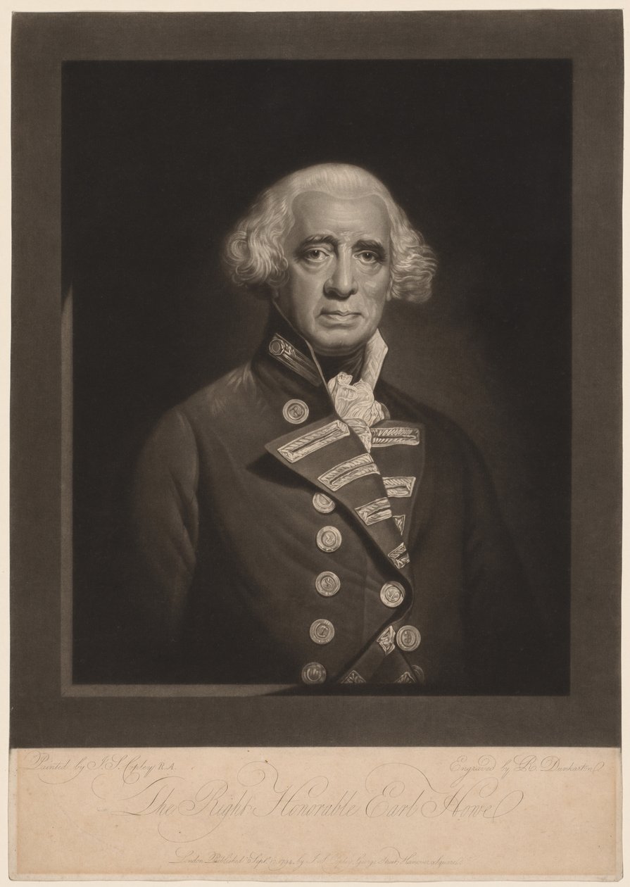 Richard, Earl Howe, 1794. by Robert Dunkarton
