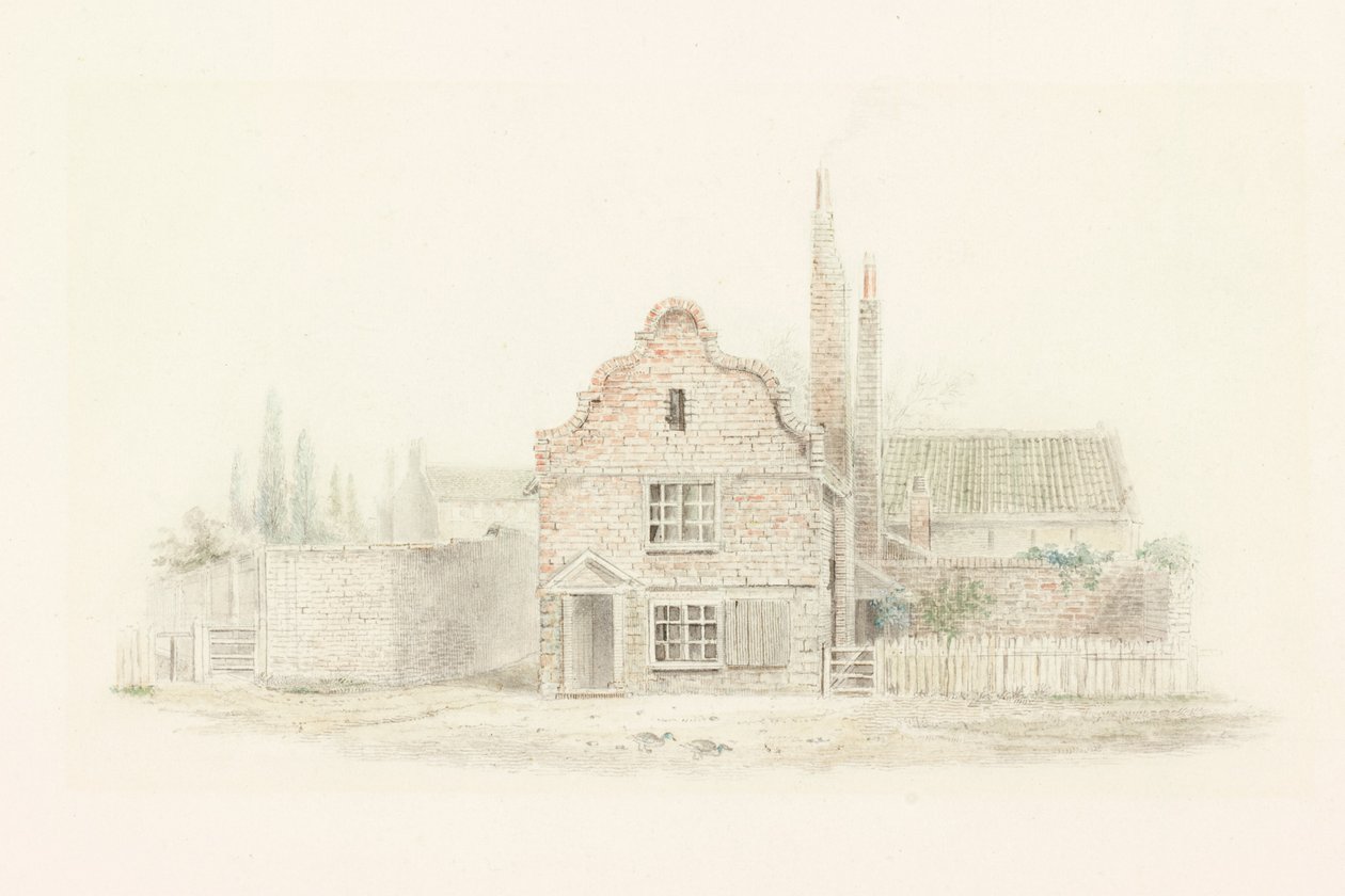 İlerideki Elizabeth Evi (kalem) by Robert Elliot Bewick