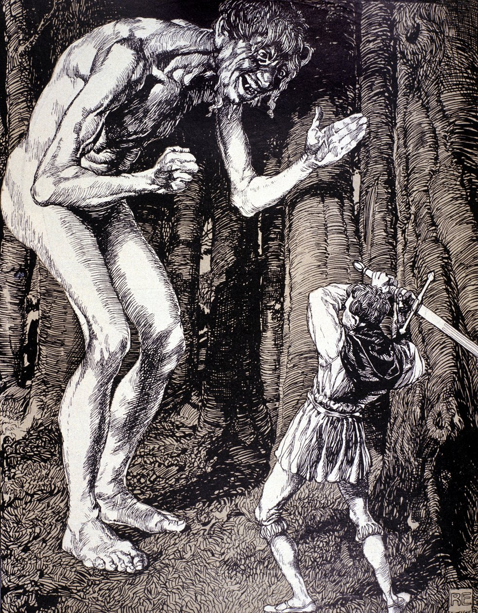 Şövalye ve dev. Robert Engels