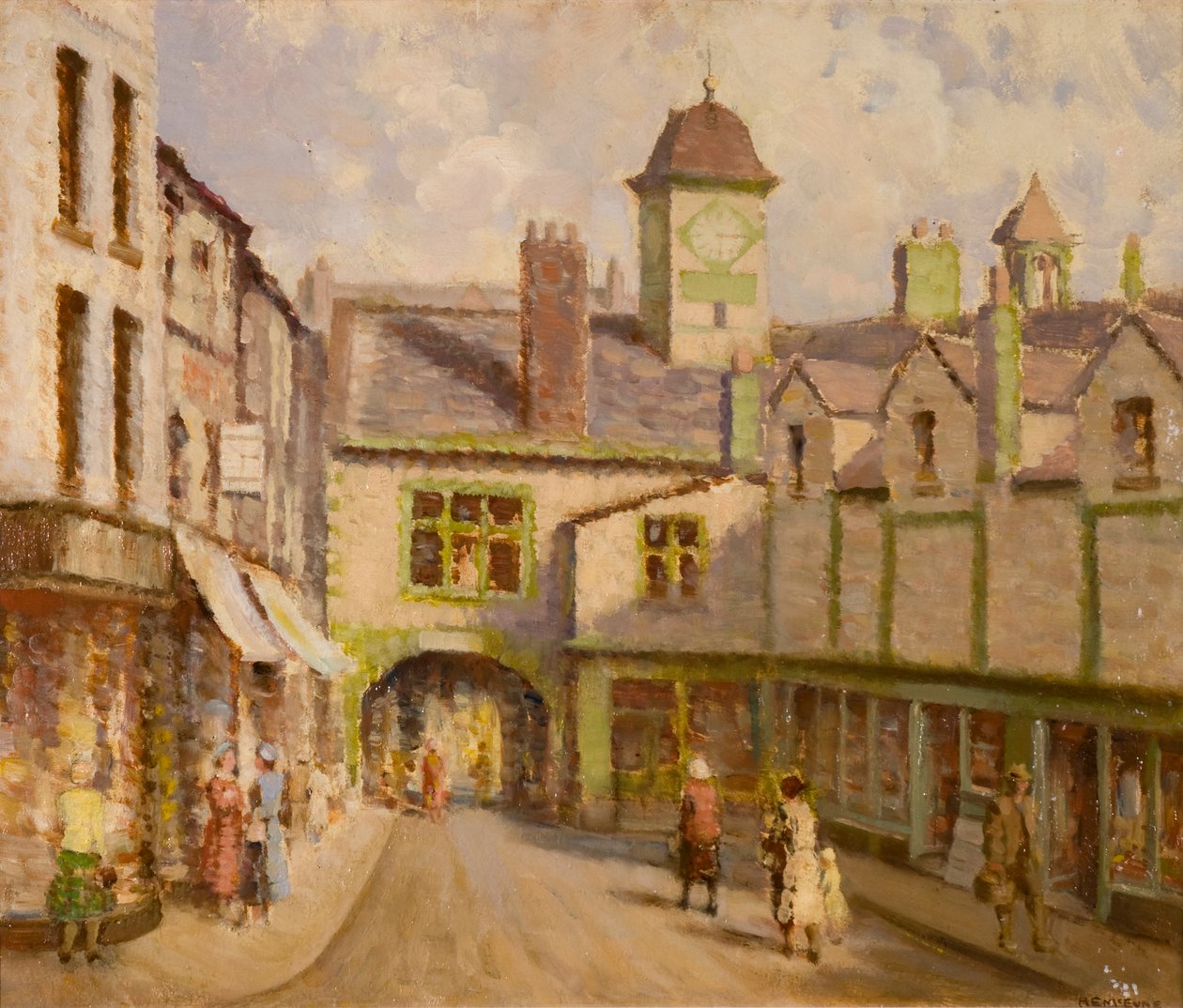 St. Alban's Row, Carlisle (gemide petrol) by Robert Ernest McEune