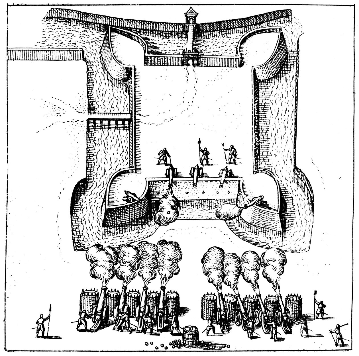 İki kozmosun tarihi, 1517-19 by Robert Fludd