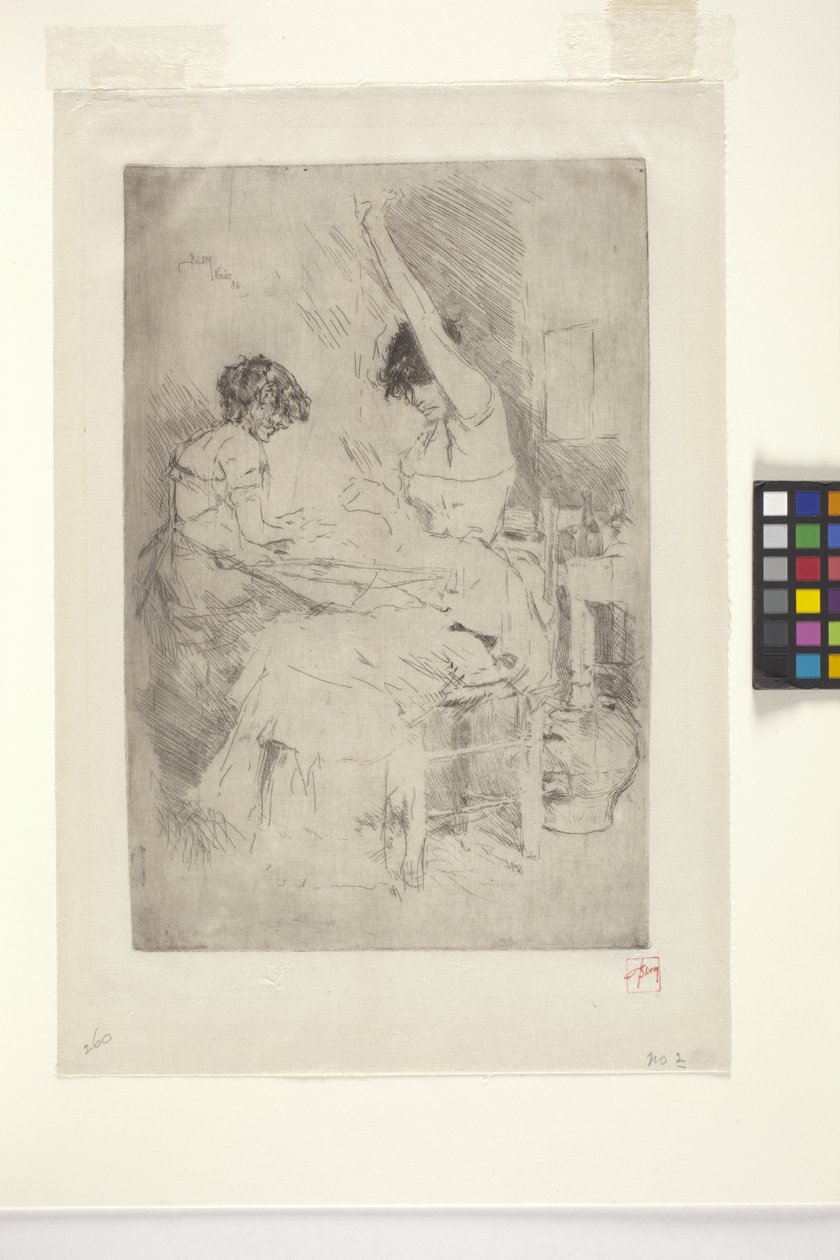 Boncuk İpleri, Venedik (gravür) by Robert Frederick Blum