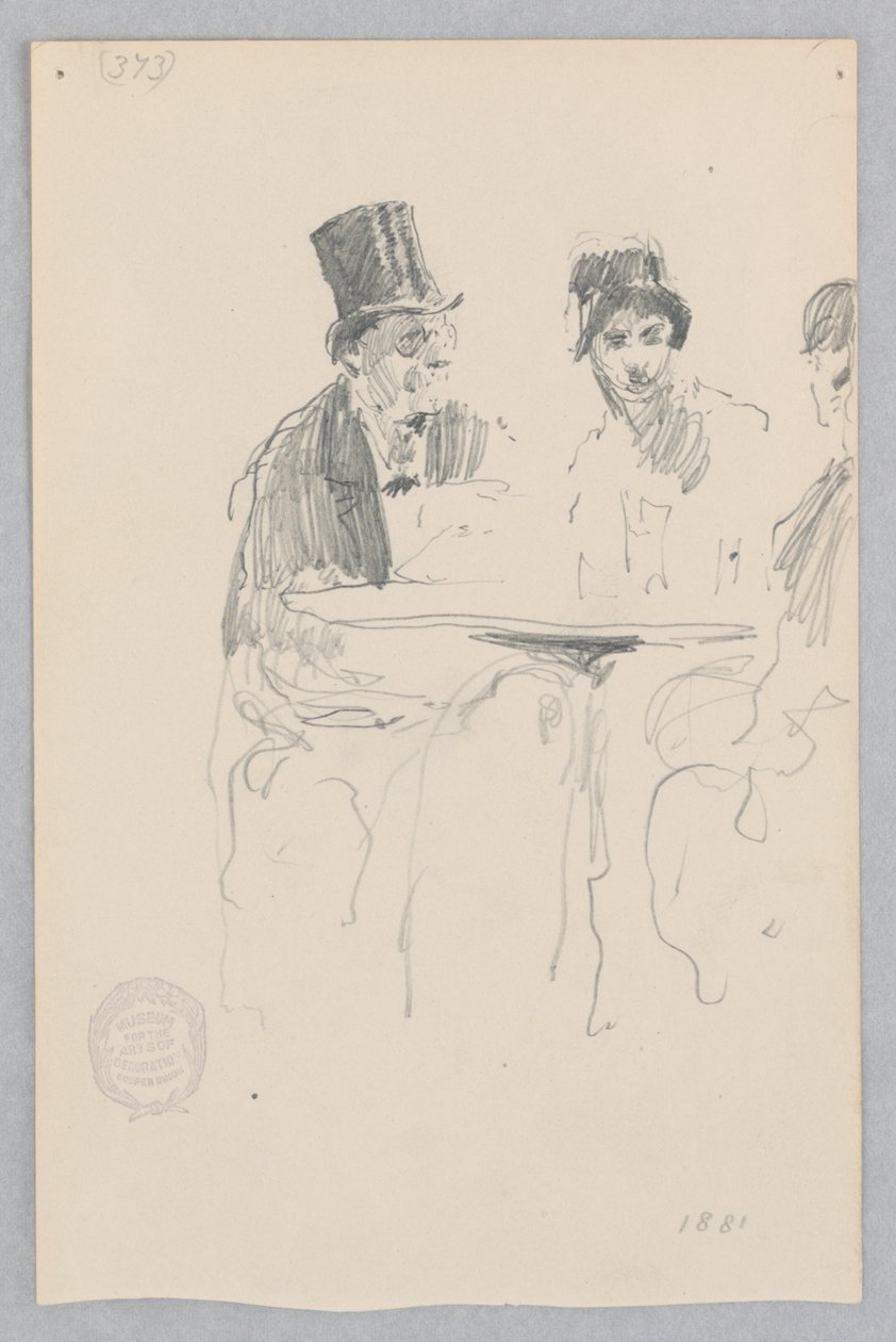 kafe sahnesi by Robert Frederick Blum