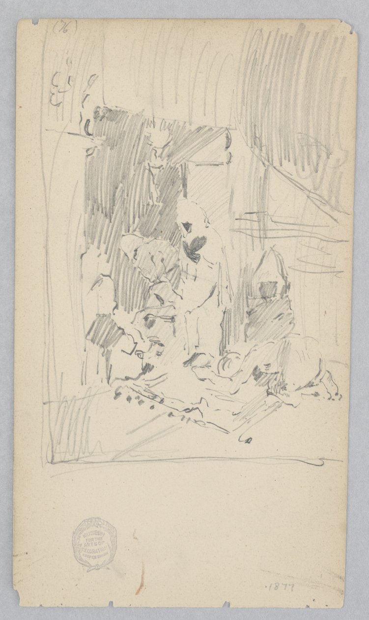 Cami girişi by Robert Frederick Blum