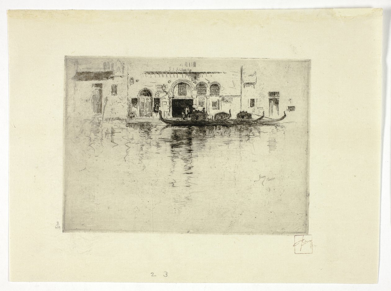 Gondol ve Venedik Sarayı by Robert Frederick Blum