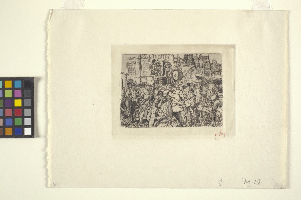Bir Sirkte Sahne (mürekkep) by Robert Frederick Blum