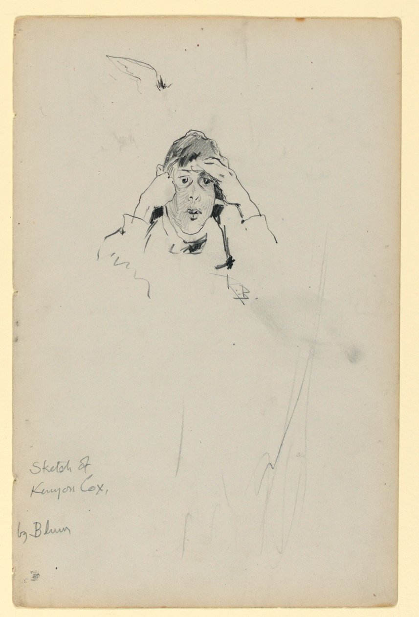 Kenyon Cox'un taslağı by Robert Frederick Blum