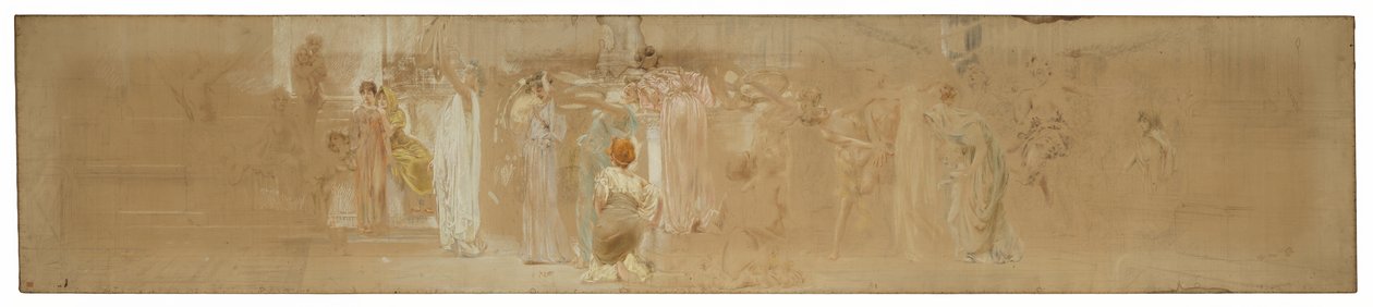 Bir Alayı için Çalışma, “Vintage Festival,” Mendelssohn Glee Club, New York, NY by Robert Frederick Blum