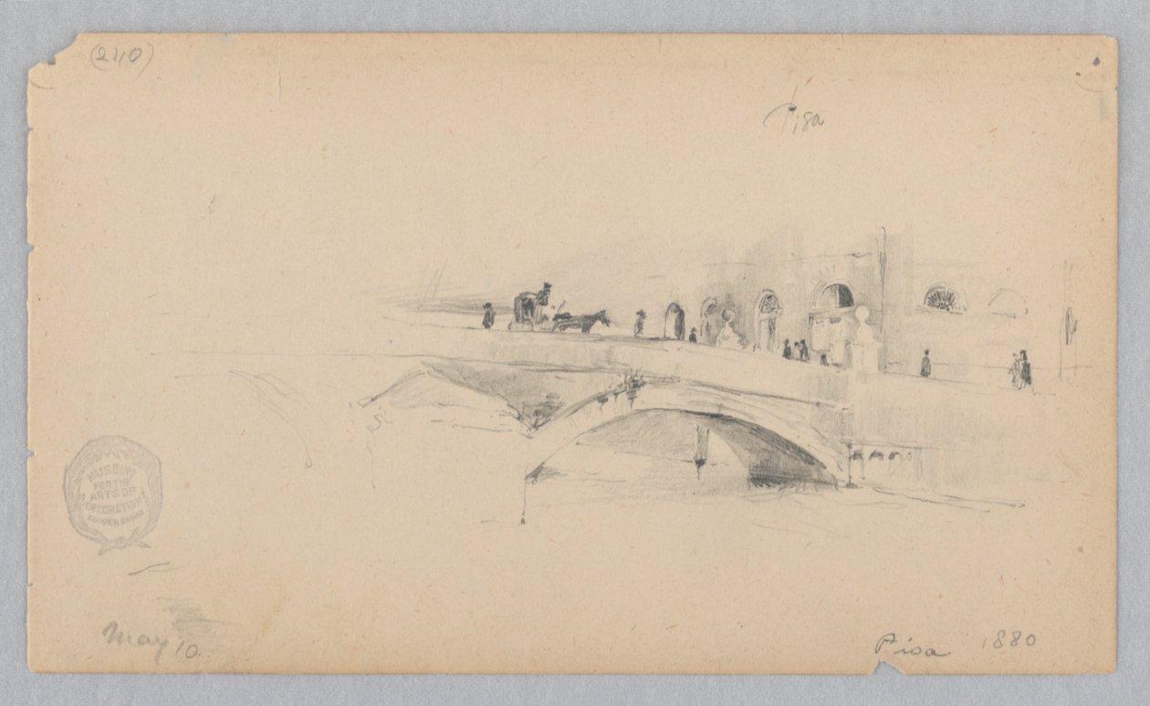 Pisa, İtalya'nın görünümü by Robert Frederick Blum