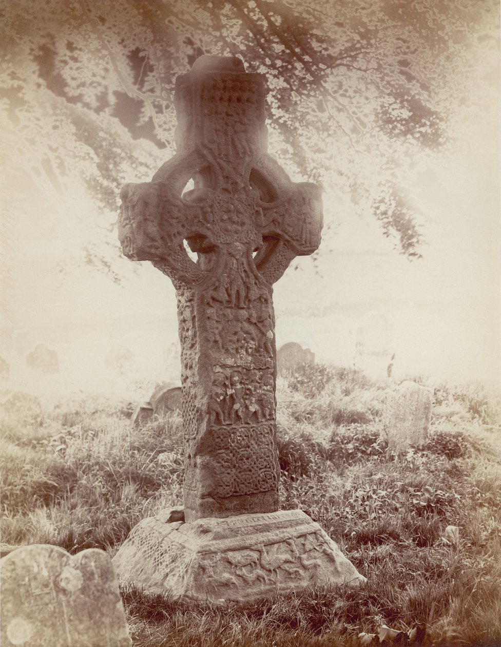 Güney Yüksek Haçı, Kells, Co. Meath, İrlanda (sepya fotoğrafı) by Robert French