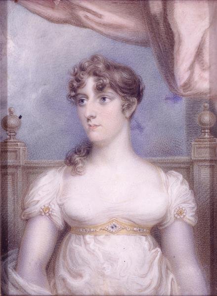 Bayan Robert Fulton, c.1810-15 (fildişi üzerine suluboya) by Robert Fulton